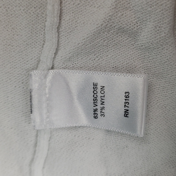 Cable & Gauge white dolman sleeve waterwall open cardigan Size Medium - Picture 6 of 7